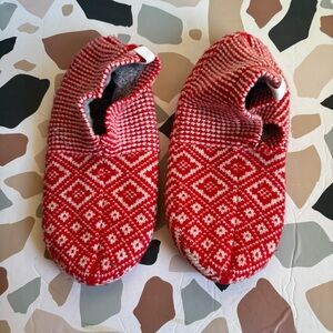 Bombas Diamond Fairisle Gripper Slippers Sz. Med